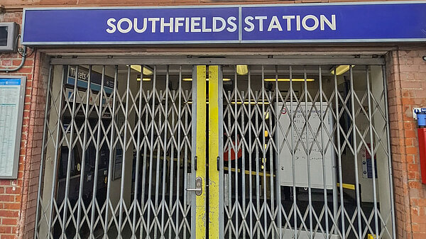 Southfields Tube Station closed